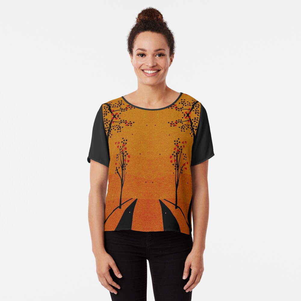 Autumn Path (Day) Chiffon Top