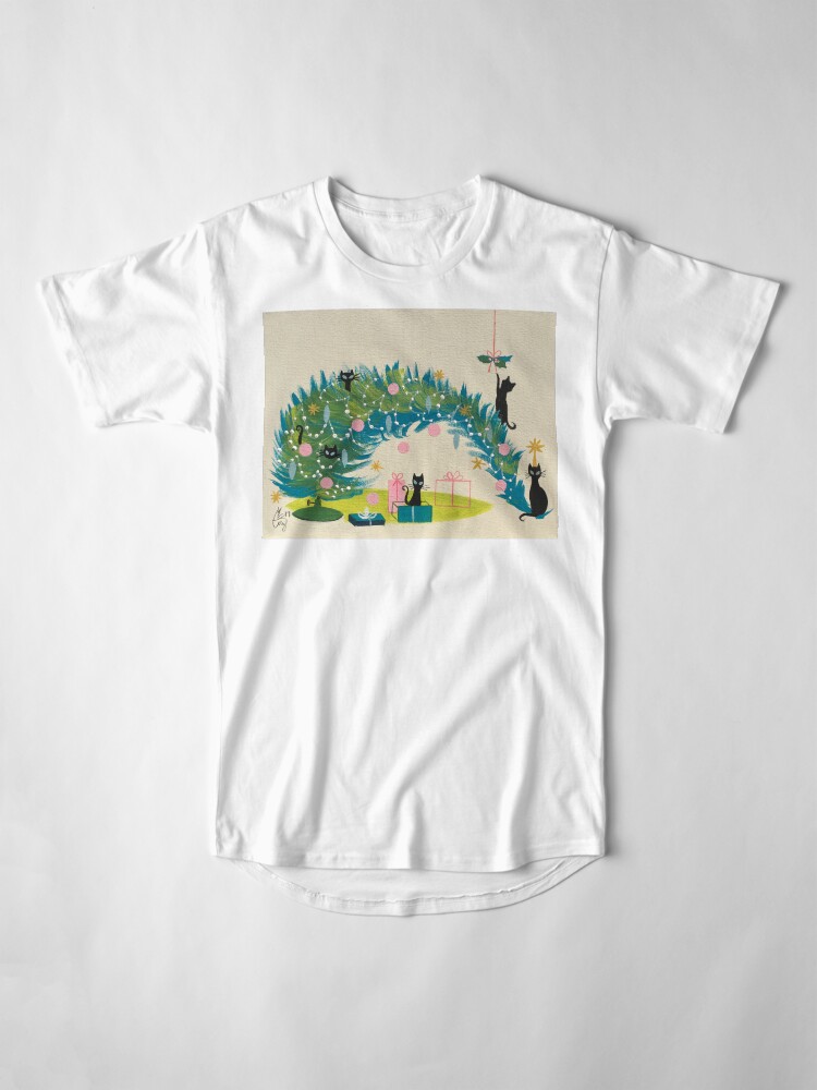 Alternate view of Holiday Catnip Fiasco Long T-Shirt