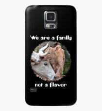 "Wir sind eine Familie, kein Geschmack" Hülle & Klebefolie für Samsung Galaxy