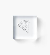 Bry loves Pizza Acrylic Block