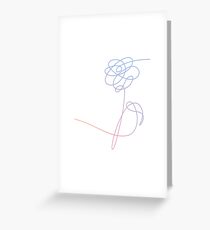 Tarjeta de felicitación BTS Love Yourself Flower