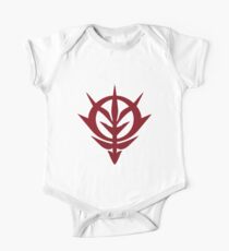 Mobile Suit Gundam Thunderbolt Zeon Short Sleeve Baby One-Piece