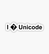 "I ? Unicode® Sticker