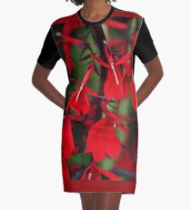Vision In Red Graphic T-Shirt Dress