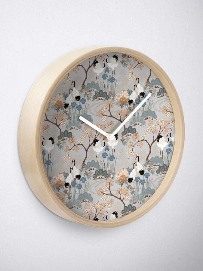 Alternate view of Japanese Garden Gray Clock