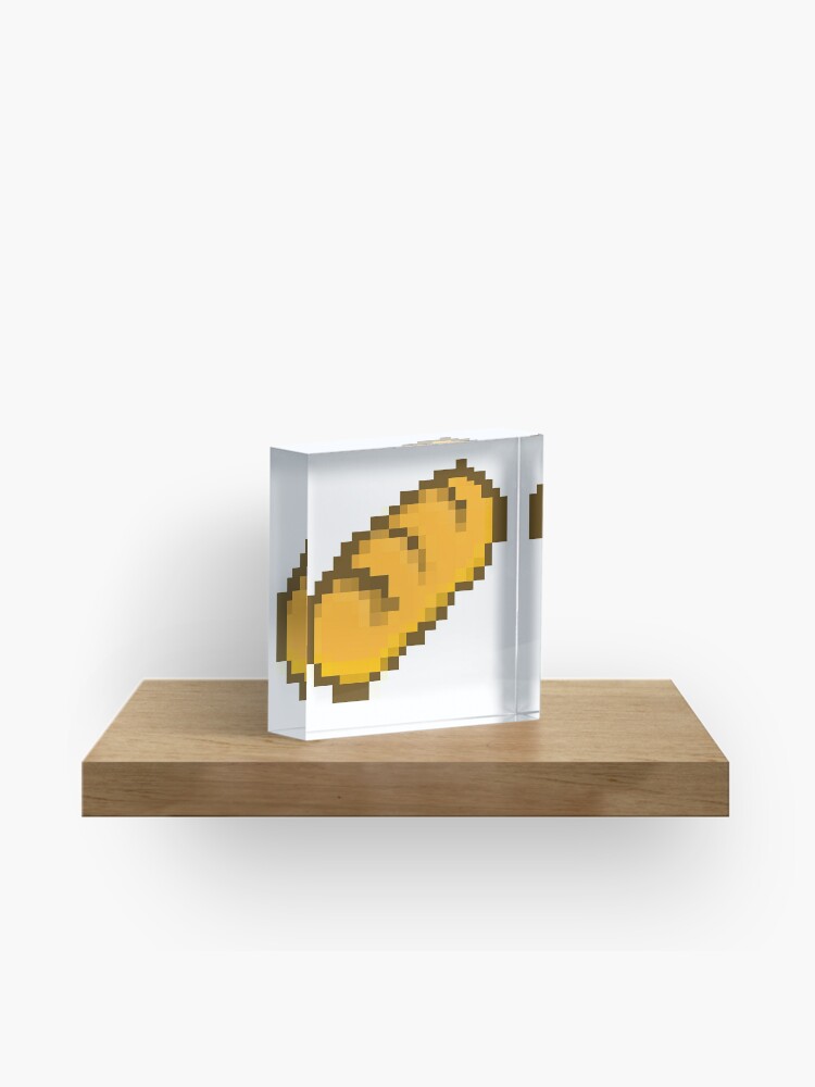 Bread Pixel Art 8 Bit Acrylic Block By Pixellart Redbubble