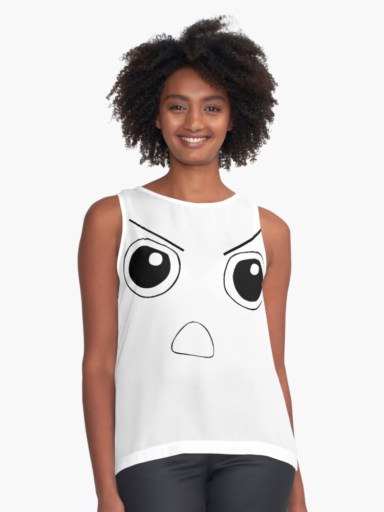 Kawaii Anime Chibi Cute Face Manga Sleeveless Top By Godtiermeme