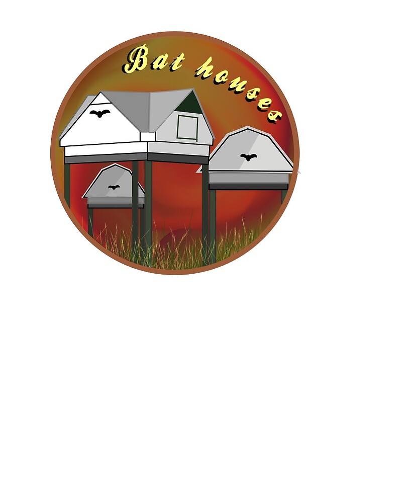 "UF Bat Houses" by elmroz Redbubble