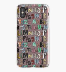 ABC mocha multi iPhone Case