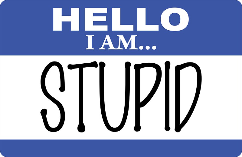 Hello I Am Stupid Stickers By Darlabuck Redbubble