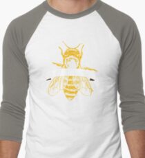 Save The Bees! (Dark) Men's Baseball ¾ T-Shirt