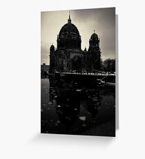 Urbanex 20 Berliner Dom Dark Black and White Grußkarte