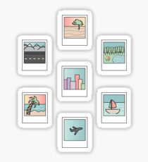 pastel photographs pack of 7 Sticker