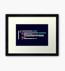 Code # 1 Gerahmtes Wandbild