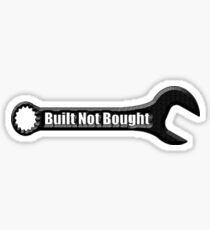 Built Not Bought Wrench 0001black Sticker