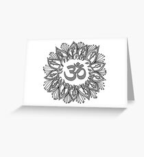Om mandala Greeting Card