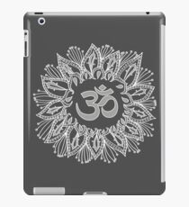Om mandala in white iPad Case/Skin