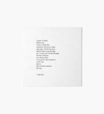 milk and honey Art Board