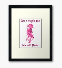 Such a beautiful place - Dobby Framed Print