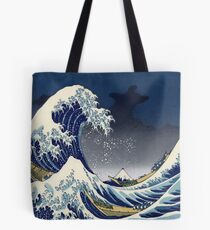Great Wave: Kanagawa Night Tote Bag