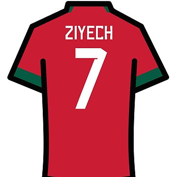 Ronaldo #7 POR Red Green 22 Football Jersey Sticker for Sale by