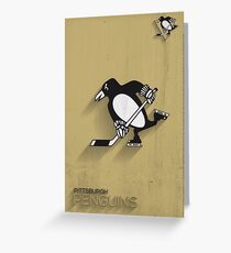 Pittsburgh Penguins Minimalistic Print Greeting Card