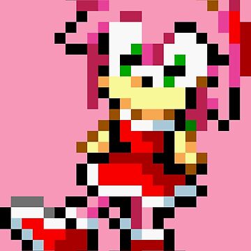 Higher resolution sprite artwork of classic Amy Rose, found within