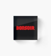 Bonsoir Acrylic Block