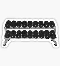 Dumbell Rack. Sticker