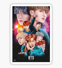 Pegatina BTS DNA Fan Art