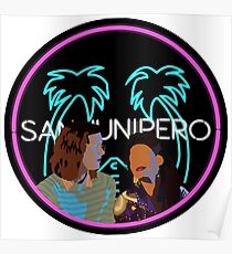 San Junipero Sticker Poster