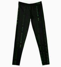 "Buy Bitcoin" Matrix Print Leggings