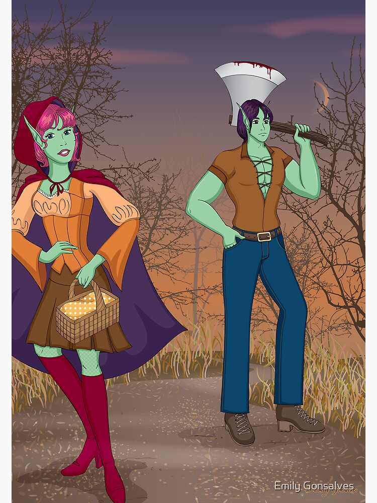Red and the Woodsman by emilygonsalves