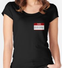Hello My Name Is Princess Consuela Women's Fitted Scoop T-Shirt