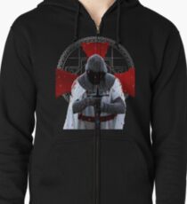 Templar Ritter T-Shirt Distressed Cross Mittelalterliche Brüderlichkeit Kapuzenjacke