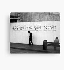 Living (in mono) Metal Print