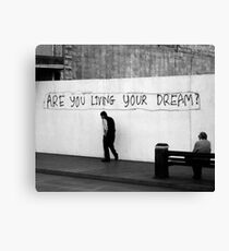 Living (in mono) Canvas Print