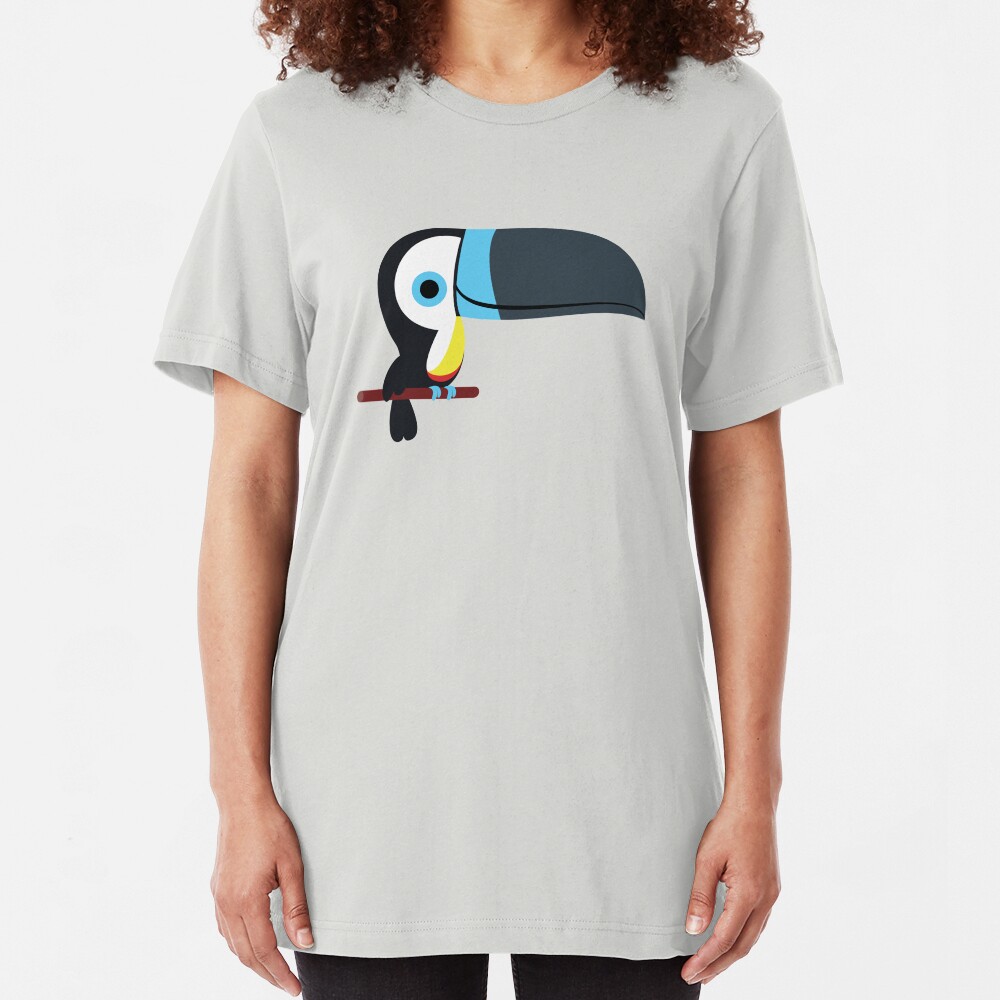 Cute channel billed toucan Slim Fit T-Shirt