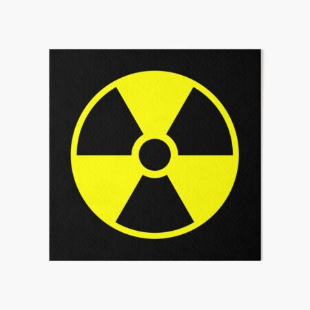 Warning Radiation T Art Board Print