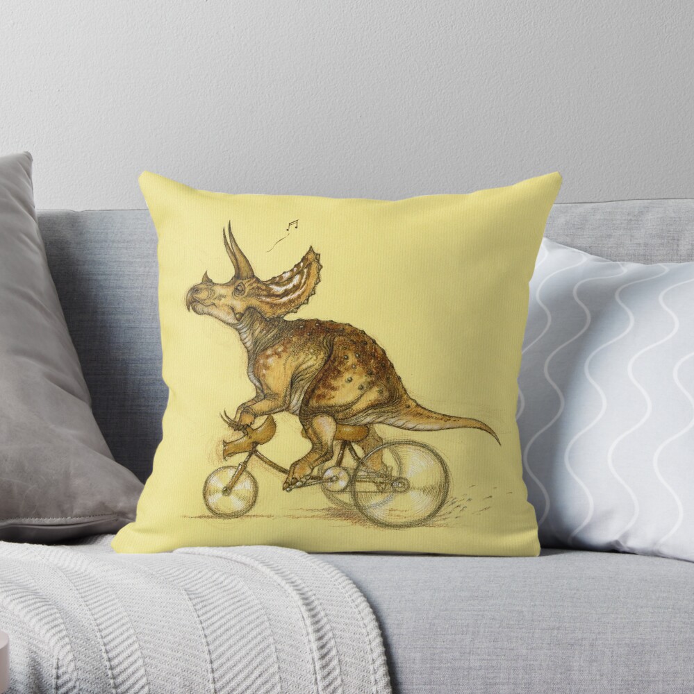 triceratops pillow