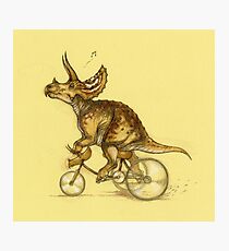 Tricycling Triceratops. Photographic Print