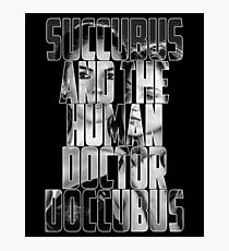 Doccubus Words - Black & White Photographic Print