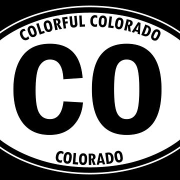 Colorado License Plate Decal Colorado Decal CO Travel 