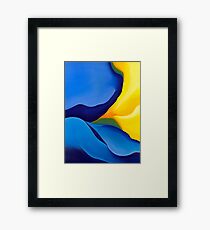 Saphire Rhythms Framed Print