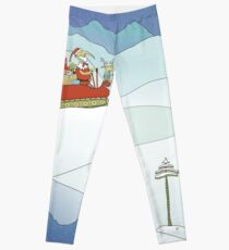 Santabird Tracking Through the Snow with Rudolph Leggings