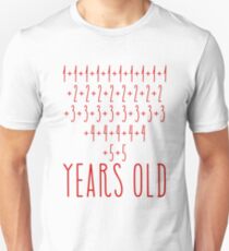 Awesome Simple Math 80th Birthday Shirts For Men and Women Unisex T-Shirt