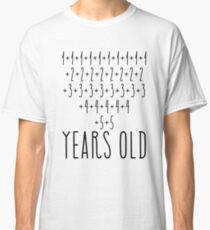 Awesome Simple Math 80th Birthday Shirts For Men and Women Classic T-Shirt