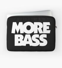 MORE BASS (White) Laptop Sleeve
