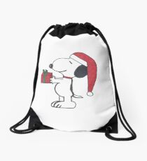 Christmas Snoopy Drawstring Bag