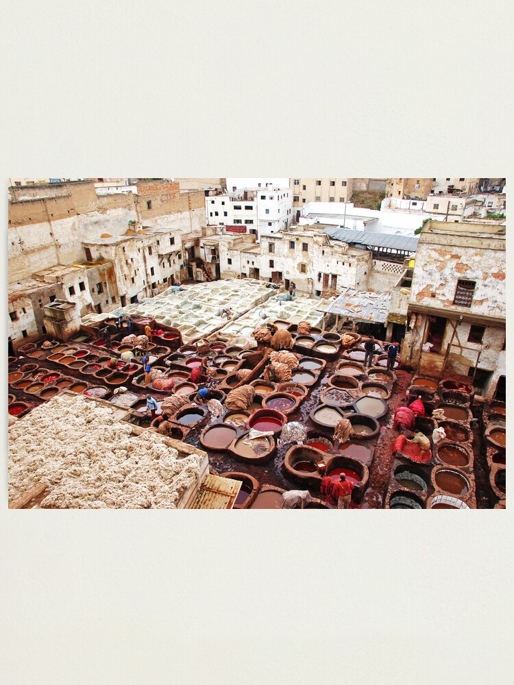 Alternate view of A tannery in Fes Photographic Print